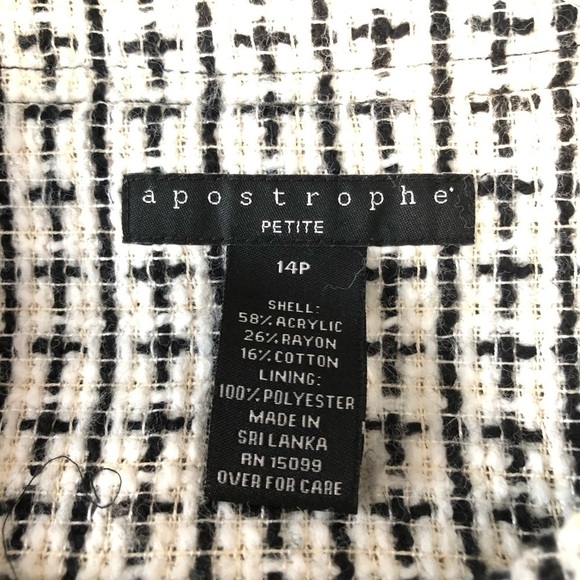 Apostrophe Tweed Zipper Jacket - Picture 2 of 6